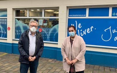 NHS Chief Vaccinated at Lalys Pharmacy